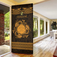 Personalized Brecknockshire Sir Frycheiniog Door Cover Gold Brecon Beacons Mountain Celtic-inspired - Wonder Print Shop