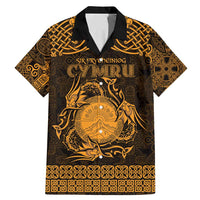 Personalized Brecknockshire Sir Frycheiniog Family Matching Mermaid Dress and Hawaiian Shirt Gold Brecon Beacons Mountain Celtic-inspired - Wonder Print Shop