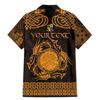 Personalized Brecknockshire Sir Frycheiniog Family Matching Mermaid Dress and Hawaiian Shirt Gold Brecon Beacons Mountain Celtic-inspired - Wonder Print Shop