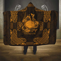 Personalized Brecknockshire Sir Frycheiniog Hooded Blanket Gold Brecon Beacons Mountain Celtic-inspired - Wonder Print Shop