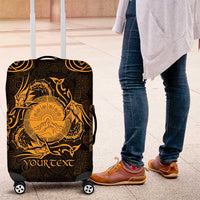 Personalized Brecknockshire Sir Frycheiniog Luggage Cover Gold Brecon Beacons Mountain Celtic-inspired - Wonder Print Shop