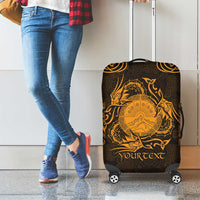 Personalized Brecknockshire Sir Frycheiniog Luggage Cover Gold Brecon Beacons Mountain Celtic-inspired - Wonder Print Shop