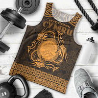 Personalized Brecknockshire Sir Frycheiniog Men Tank Top Gold Brecon Beacons Mountain Celtic-inspired - Wonder Print Shop