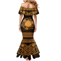 Personalized Brecknockshire Sir Frycheiniog Mermaid Dress Gold Brecon Beacons Mountain Celtic-inspired - Wonder Print Shop