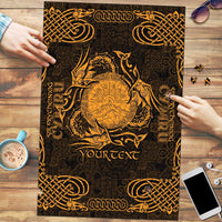 Personalized Brecknockshire Sir Frycheiniog Puzzle Gold Brecon Beacons Mountain Celtic-inspired - Wonder Print Shop