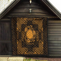 Personalized Brecknockshire Sir Frycheiniog Quilt Gold Brecon Beacons Mountain Celtic-inspired - Wonder Print Shop