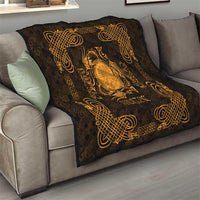 Personalized Brecknockshire Sir Frycheiniog Quilt Gold Brecon Beacons Mountain Celtic-inspired - Wonder Print Shop