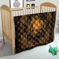 Personalized Brecknockshire Sir Frycheiniog Quilt Gold Brecon Beacons Mountain Celtic-inspired - Wonder Print Shop