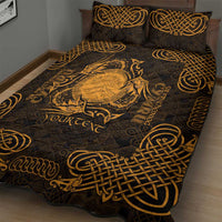Personalized Brecknockshire Sir Frycheiniog Quilt Bed Set Gold Brecon Beacons Mountain Celtic-inspired - Wonder Print Shop