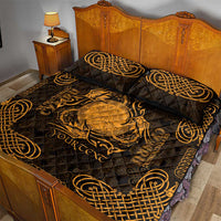 Personalized Brecknockshire Sir Frycheiniog Quilt Bed Set Gold Brecon Beacons Mountain Celtic-inspired - Wonder Print Shop