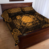 Personalized Brecknockshire Sir Frycheiniog Quilt Bed Set Gold Brecon Beacons Mountain Celtic-inspired - Wonder Print Shop