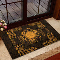 Personalized Brecknockshire Sir Frycheiniog Rubber Doormat Gold Brecon Beacons Mountain Celtic-inspired - Wonder Print Shop