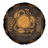 Personalized Brecknockshire Sir Frycheiniog Spare Tire Cover Gold Brecon Beacons Mountain Celtic-inspired - Wonder Print Shop