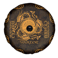 Personalized Brecknockshire Sir Frycheiniog Spare Tire Cover Gold Brecon Beacons Mountain Celtic-inspired - Wonder Print Shop