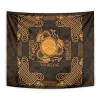 Personalized Brecknockshire Sir Frycheiniog Tapestry Gold Brecon Beacons Mountain Celtic-inspired - Wonder Print Shop