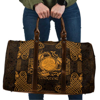 Personalized Brecknockshire Sir Frycheiniog Travel Bag Gold Brecon Beacons Mountain Celtic-inspired - Wonder Print Shop