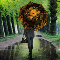 Personalized Brecknockshire Sir Frycheiniog Umbrella Gold Brecon Beacons Mountain Celtic-inspired - Wonder Print Shop