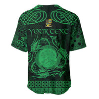 Personalized Brecknockshire Sir Frycheiniog Baseball Jersey Green Brecon Beacons Mountain Celtic-inspired - Wonder Print Shop