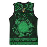 Personalized Brecknockshire Sir Frycheiniog Basketball Jersey Green Brecon Beacons Mountain Celtic-inspired - Wonder Print Shop