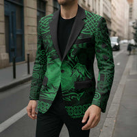 Personalized Brecknockshire Sir Frycheiniog Blazer Green Brecon Beacons Mountain Celtic-inspired - Wonder Print Shop