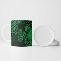 Personalized Brecknockshire Sir Frycheiniog Ceramic Mug Green Brecon Beacons Mountain Celtic-inspired - Wonder Print Shop