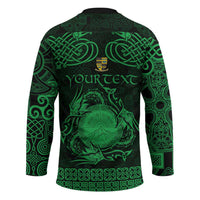 Personalized Brecknockshire Sir Frycheiniog Hockey Jersey Green Brecon Beacons Mountain Celtic-inspired - Wonder Print Shop