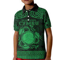 Personalized Brecknockshire Sir Frycheiniog Kid Polo Shirt Green Brecon Beacons Mountain Celtic-inspired - Wonder Print Shop