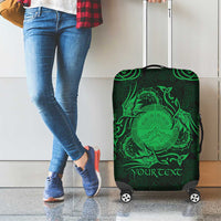 Personalized Brecknockshire Sir Frycheiniog Luggage Cover Green Brecon Beacons Mountain Celtic-inspired - Wonder Print Shop