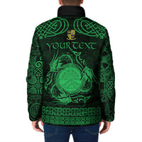 Personalized Brecknockshire Sir Frycheiniog Padded Jacket Green Brecon Beacons Mountain Celtic-inspired - Wonder Print Shop