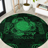 Personalized Brecknockshire Sir Frycheiniog Round Carpet Green Brecon Beacons Mountain Celtic-inspired - Wonder Print Shop