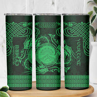 Personalized Brecknockshire Sir Frycheiniog Skinny Tumbler Green Brecon Beacons Mountain Celtic-inspired - Wonder Print Shop