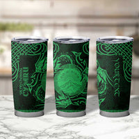 Personalized Brecknockshire Sir Frycheiniog Tumbler Cup Green Brecon Beacons Mountain Celtic-inspired - Wonder Print Shop