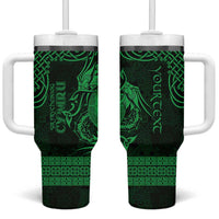 Personalized Brecknockshire Sir Frycheiniog Tumbler With Handle Green Brecon Beacons Mountain Celtic-inspired - Wonder Print Shop