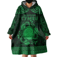 Personalized Brecknockshire Sir Frycheiniog Wearable Blanket Hoodie Green Brecon Beacons Mountain Celtic-inspired - Wonder Print Shop