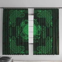Personalized Brecknockshire Sir Frycheiniog Window Curtain Green Brecon Beacons Mountain Celtic-inspired - Wonder Print Shop