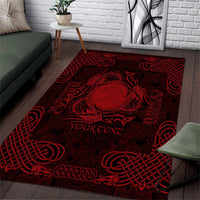 Personalized Brecknockshire Sir Frycheiniog Area Rug Red Brecon Beacons Mountain Celtic-inspired - Wonder Print Shop