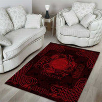 Personalized Brecknockshire Sir Frycheiniog Area Rug Red Brecon Beacons Mountain Celtic-inspired - Wonder Print Shop