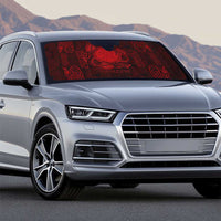 Personalized Brecknockshire Sir Frycheiniog Auto Sun Shade Red Brecon Beacons Mountain Celtic-inspired - Wonder Print Shop