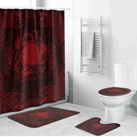 Personalized Brecknockshire Sir Frycheiniog Bathroom Set Red Brecon Beacons Mountain Celtic-inspired - Wonder Print Shop