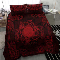 Personalized Brecknockshire Sir Frycheiniog Bedding Set Red Brecon Beacons Mountain Celtic-inspired - Wonder Print Shop
