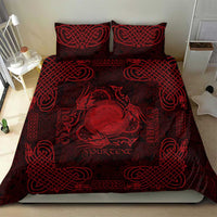 Personalized Brecknockshire Sir Frycheiniog Bedding Set Red Brecon Beacons Mountain Celtic-inspired - Wonder Print Shop