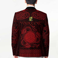 Personalized Brecknockshire Sir Frycheiniog Blazer Red Brecon Beacons Mountain Celtic-inspired - Wonder Print Shop