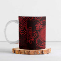 Personalized Brecknockshire Sir Frycheiniog Ceramic Mug Red Brecon Beacons Mountain Celtic-inspired - Wonder Print Shop