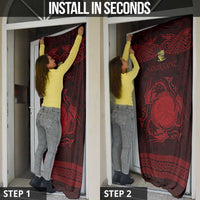 Personalized Brecknockshire Sir Frycheiniog Door Cover Red Brecon Beacons Mountain Celtic-inspired - Wonder Print Shop