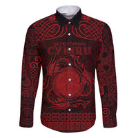 Personalized Brecknockshire Sir Frycheiniog Family Matching Puletasi and Hawaiian Shirt Red Brecon Beacons Mountain Celtic-inspired - Wonder Print Shop