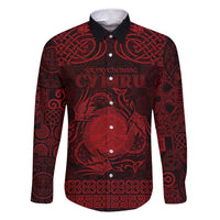 Personalized Brecknockshire Sir Frycheiniog Family Matching Tank Maxi Dress and Hawaiian Shirt Red Brecon Beacons Mountain Celtic-inspired - Wonder Print Shop