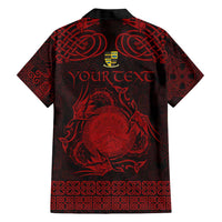 Personalized Brecknockshire Sir Frycheiniog Hawaiian Shirt Red Brecon Beacons Mountain Celtic-inspired - Wonder Print Shop