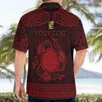 Personalized Brecknockshire Sir Frycheiniog Hawaiian Shirt Red Brecon Beacons Mountain Celtic-inspired - Wonder Print Shop