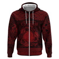 Personalized Brecknockshire Sir Frycheiniog Hoodie Red Brecon Beacons Mountain Celtic-inspired - Wonder Print Shop