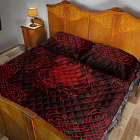 Personalized Brecknockshire Sir Frycheiniog Quilt Bed Set Red Brecon Beacons Mountain Celtic-inspired - Wonder Print Shop